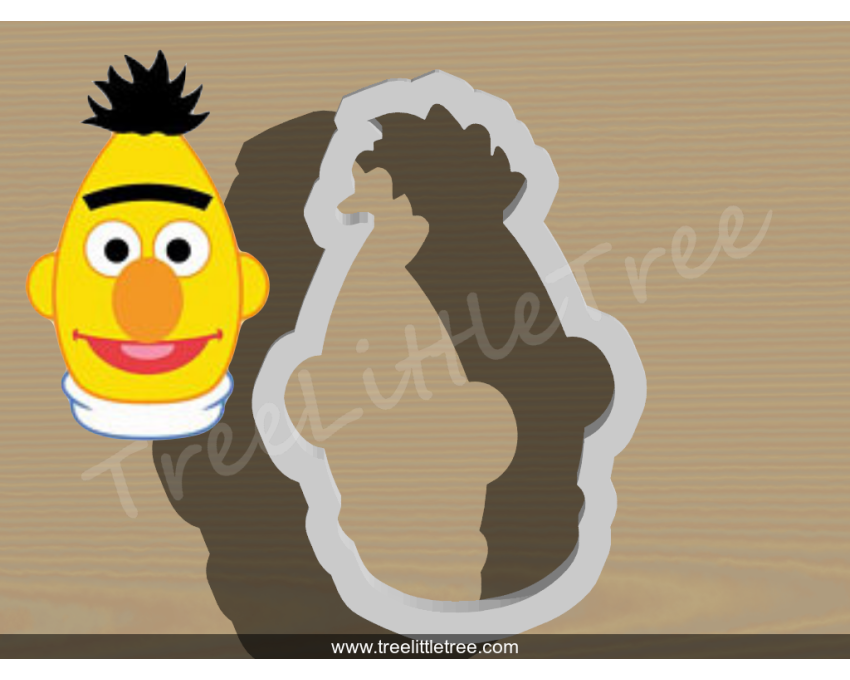 Bert Cookie Cutter. Cartoon Cookie Cutter. Sesame Street Cookie Cutter