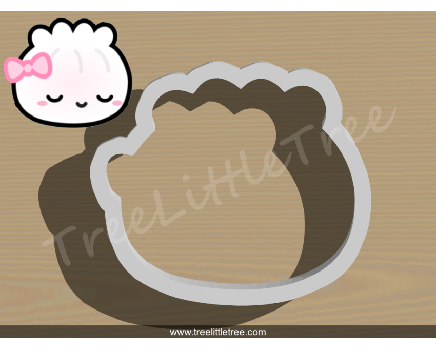 Steam Bun Cookie Cutter. Food Cookie Cutter. 