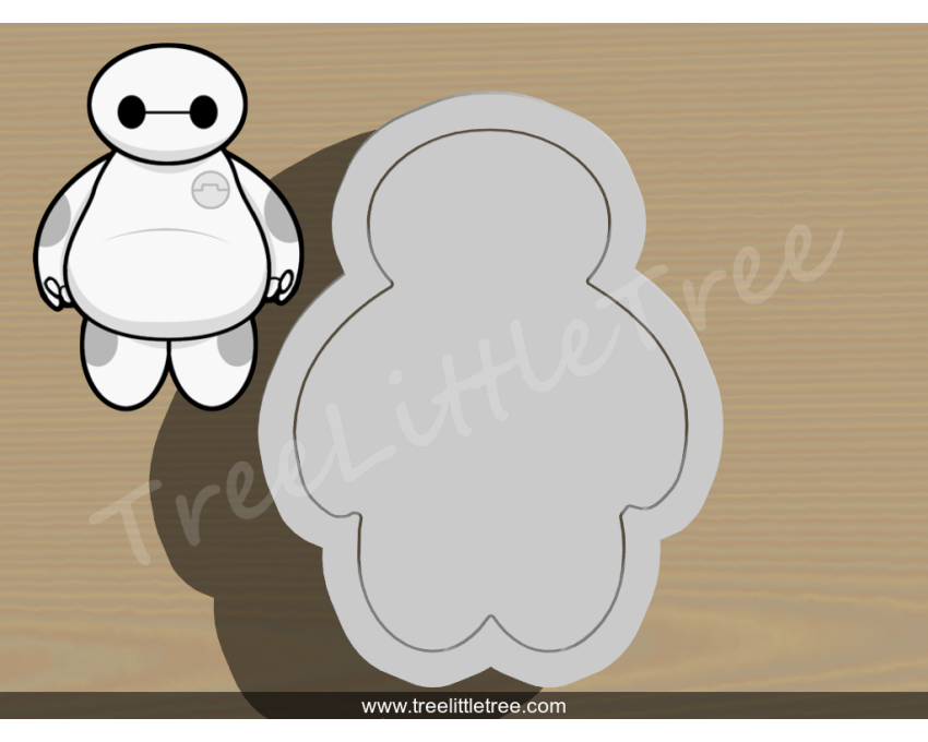 Bymax Cookie Cutter and Stamp Set. Big Hero 6 Cookie Cutter. cartoon Cookie Cutter