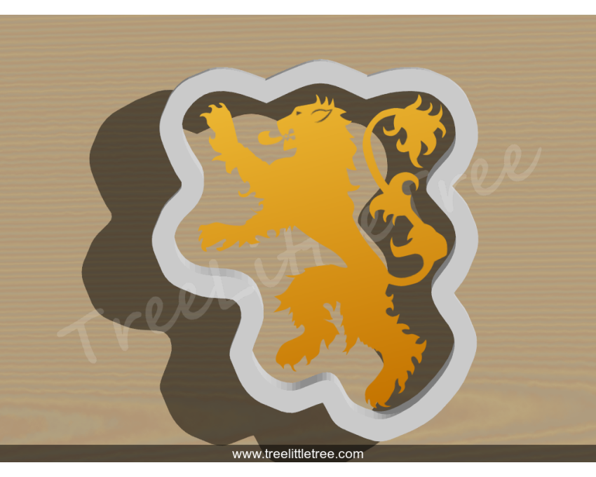 House of Lannister Symbol Cookie Cutter. Game of Throne Cookie Cutter. Movie Cookie Cutter