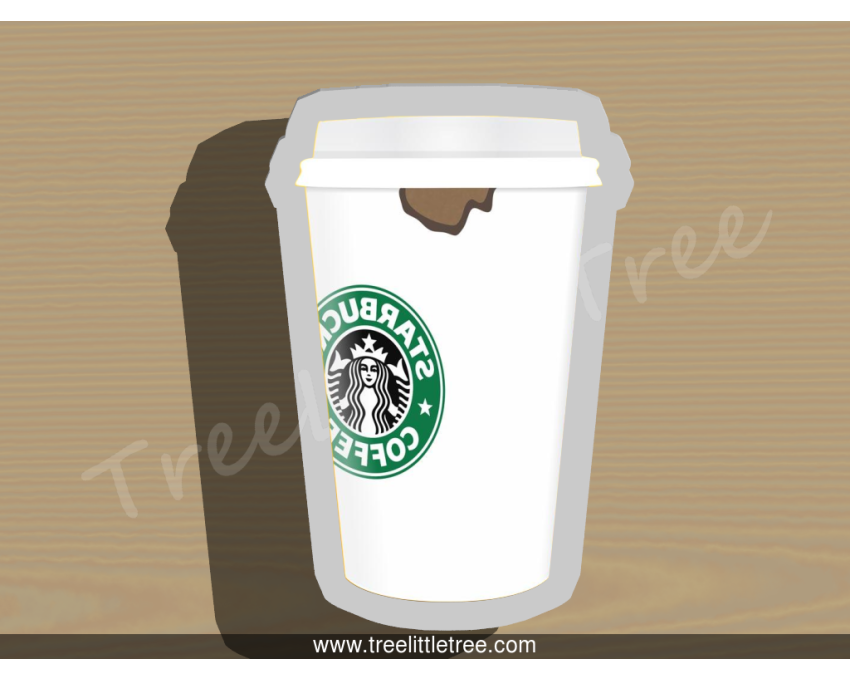  Starbucks Coffee Style 1 Cookie Cutter. Coffee Cup Cookie Cutter. Food Cookie Cutter. 