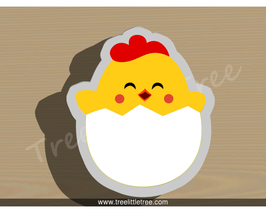 Baby Chick in Egg Cookie Cutter. Easter Cookie Cutter. Animal Cookie Cutter