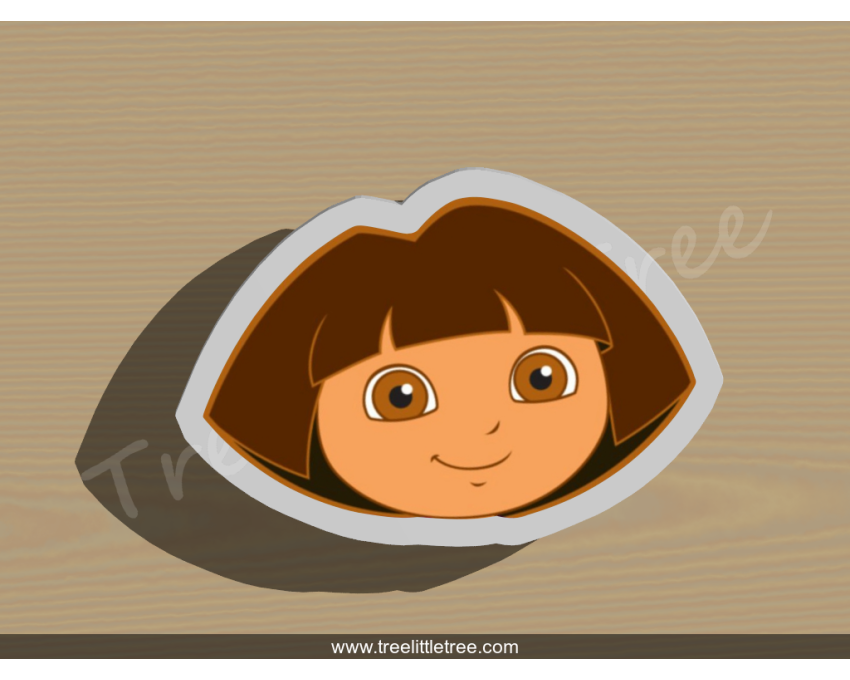 Dora Cookie Cutter. Cartoon Cookie Cutter. Dora the Explorer Cookie Cutter