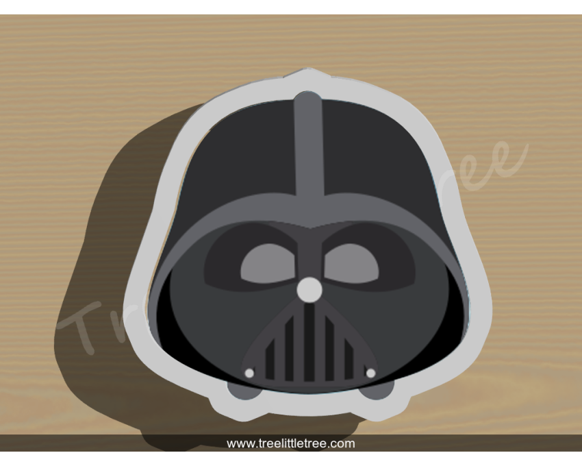 Tsum Tsum Darth Vader Cookie Cutter. Star Wars Cookie Cutter