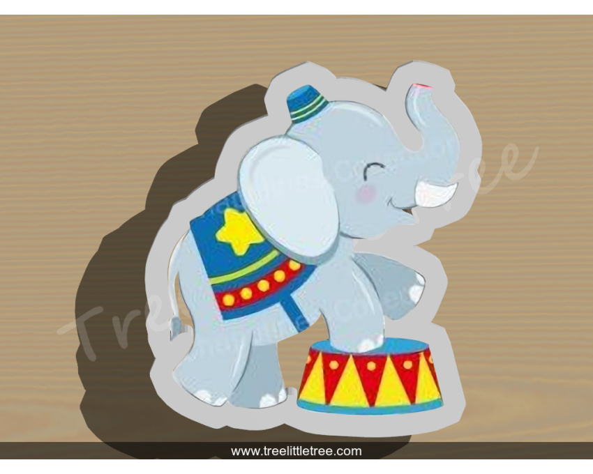 Circus Elephant Cookie Cutter. Baby Shower Cookie Cutter. Circus Baby Cookie Cutter