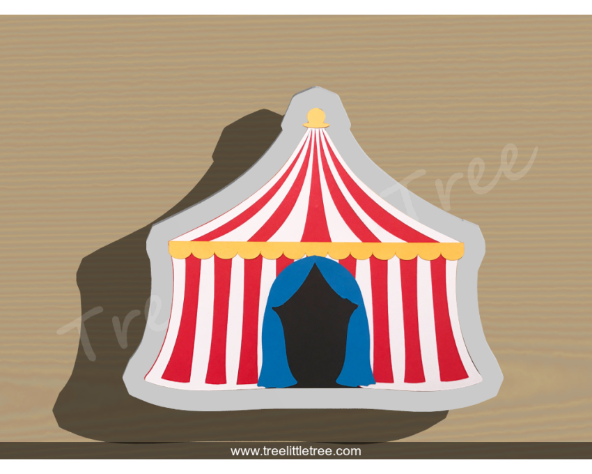 Circus Tent Cookie Cutter. Baby Shower Cookie Cutter. Circus Baby Cookie Cutter