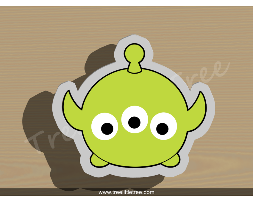 Toy Story Alien Tsum Tsum Cutter. Disney cookie cutter. Cartoon Cookie Cutter