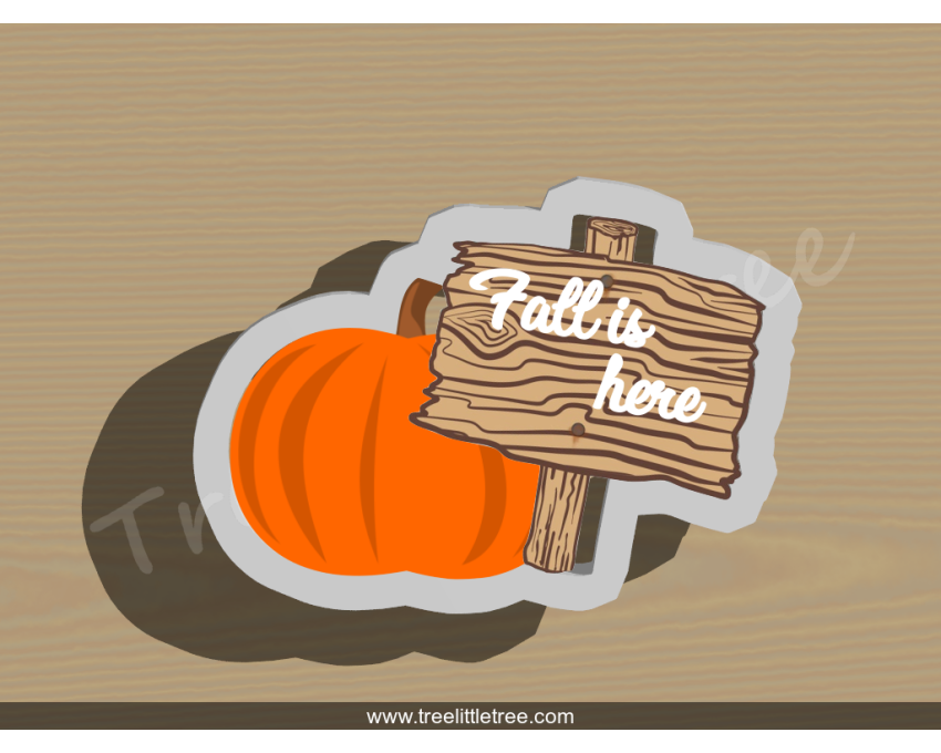 Pumpkin Rustic Sign Cookie Cutter. Fall Season Cookie Cutter. Thanksgiving Cookie Cutter