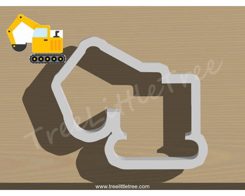 Excavator Cookie Cutter. Car Cookie Cutter. Construction Truck Cookie Cutter