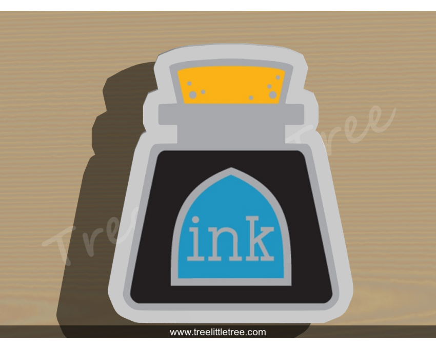 Ink Cookie Cutter. Painting Cookie Cutter. School Cookie Cutter