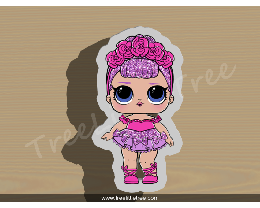 Sugar Queen Doll Full Body Cookie Cutter. LOL Dolls Cookie Cutter. Unicorn Cookie Cutter