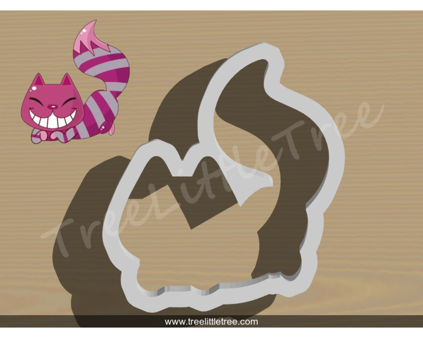 Cheshire Cat Cookie Cutter. Alice in Wonderland Cookie Cutter