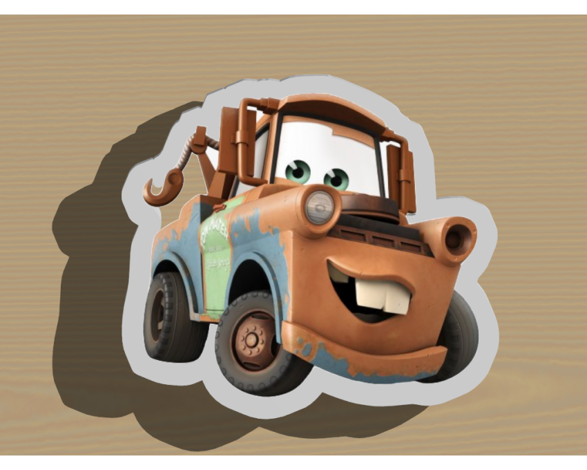 Mater Cookie Cutter. Disney Cookie Cutter. Lightning McQueen Cookie Cutter