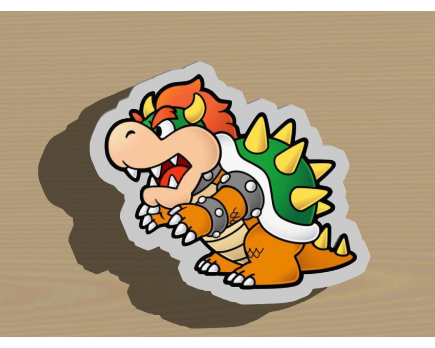 Bowser Cookie Cutter. Super Mario Cookie Cutter