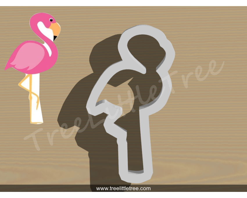 Flamingo Cookie Cutter. Animal Cookie Cutter