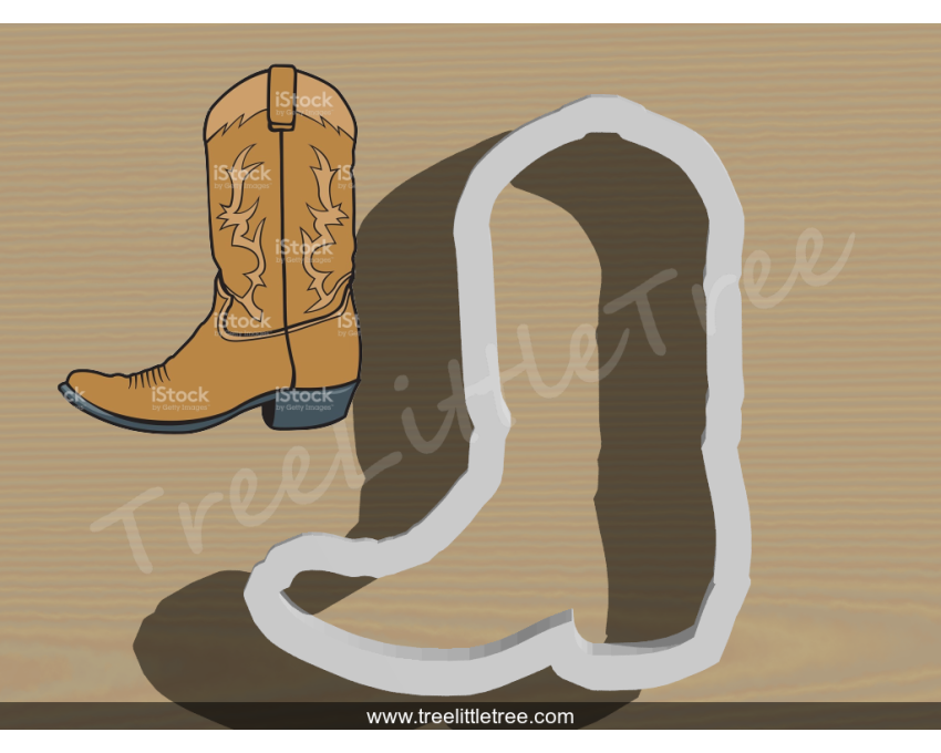 Cowboy Boot Cookie Cutter. Unique Cookie Cutter