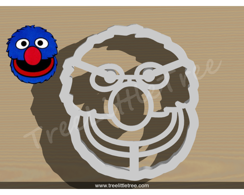 Grover Detailed Cookie Cutter. Cartoon Cookie Cutter. Sesame Street Cookie Cutter
