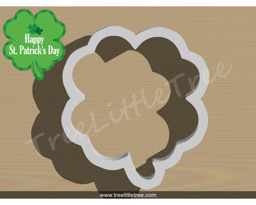 Clover Cookie Cutter. St. Patrick Day Cookie Cutter