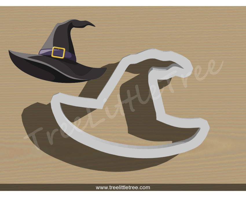 Witch Hat Cookie Cutter. Halloween Cookie Cutter. 