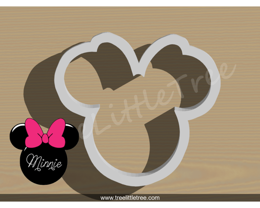 Minnie Mouse Cookie Cutter. Cartoon Cookie Cutter. Disney Cookie Cutter