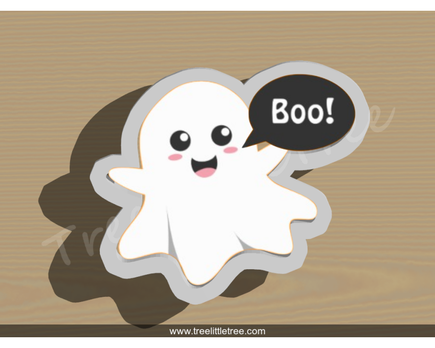 Cute Boo Cookie Cutter. Halloween Cookie Cutter. 