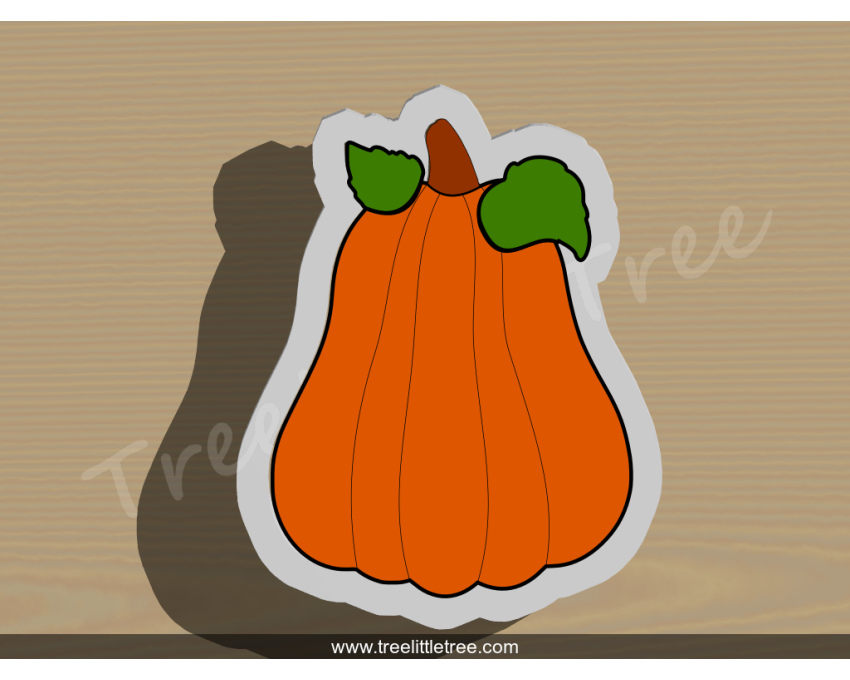 Butter Squash Cookie Cutter. Fall Season Cookie Cutter. 