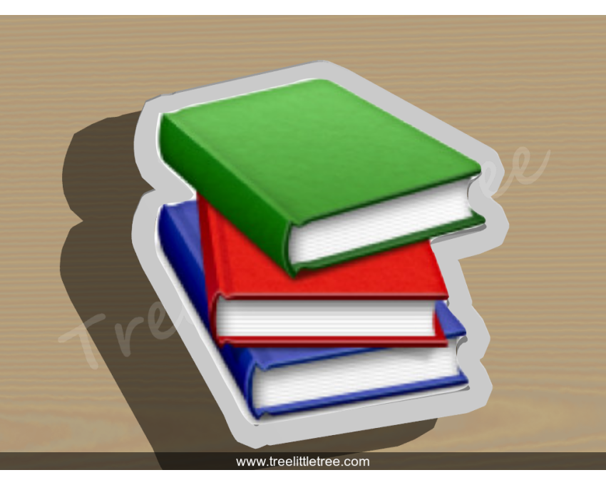 Book Stack Emoji Cookie Cutter. Book cookie cutter