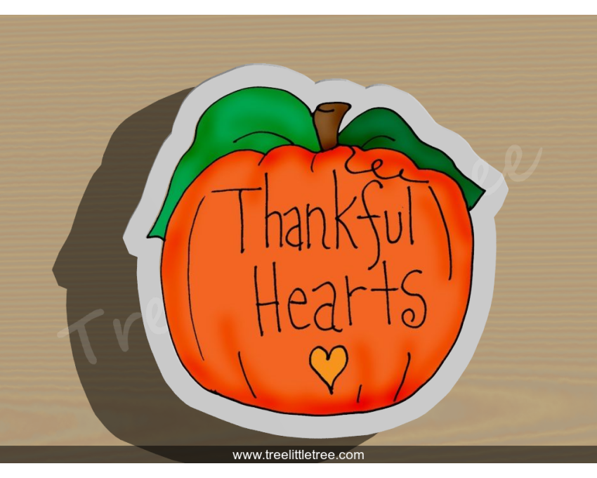 Thankful Pumpkin Cookie Cutter. Fall Season Cookie Cutter. Thanksgiving Cookie Cutter