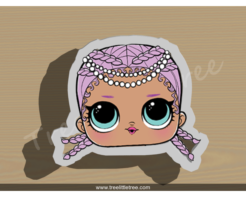Merbaby Cookie Cutter. LOL Dolls Cookie Cutter