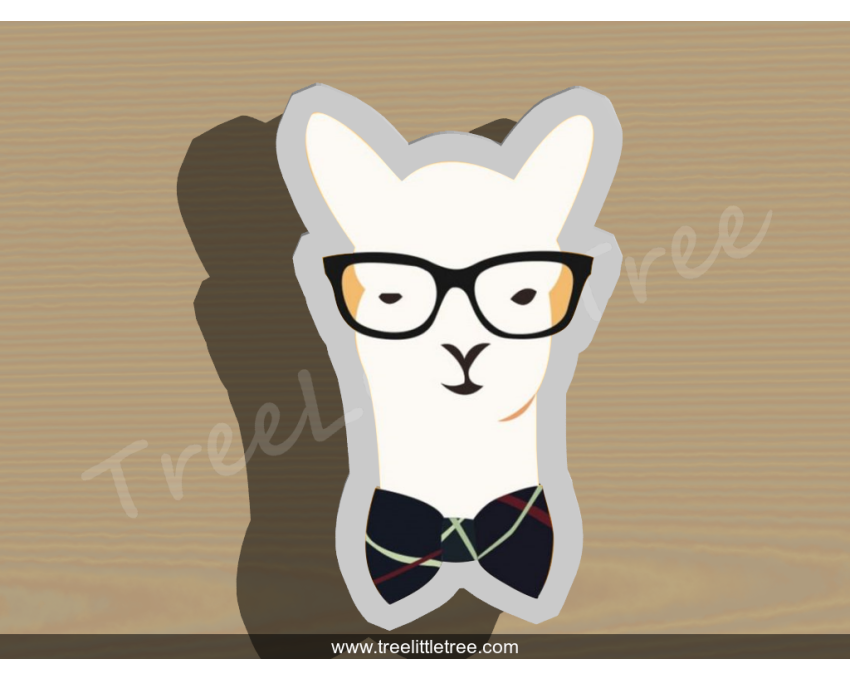 Llama with Tie Cookie Cutter. Animal Cookie Cutter