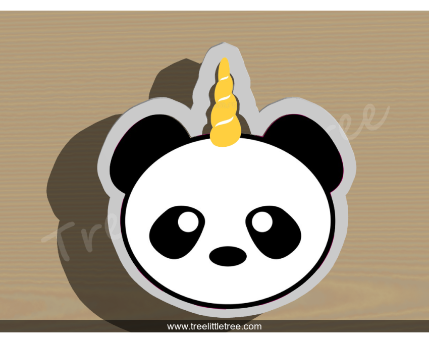 Unicorn Panda Cookie Cutter. Unicorn Cookie Cutter. Panda  Cookie Cutter