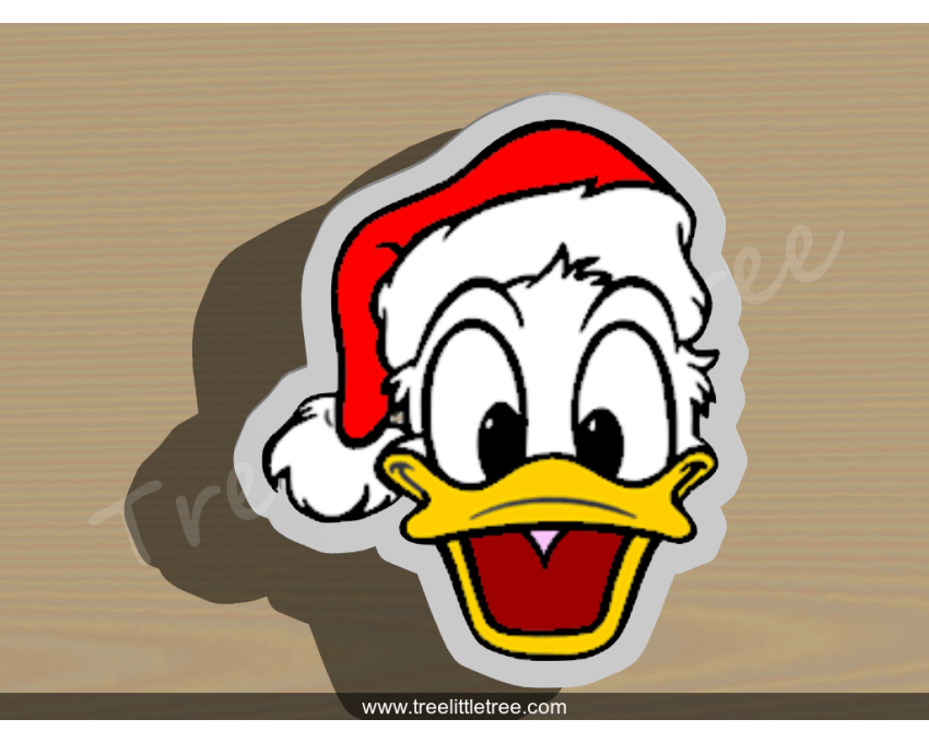 Christmas Donald Duck Head Cookie Cutter. Christmas Cookie Cutter.  Cartoon Cookie Cutter