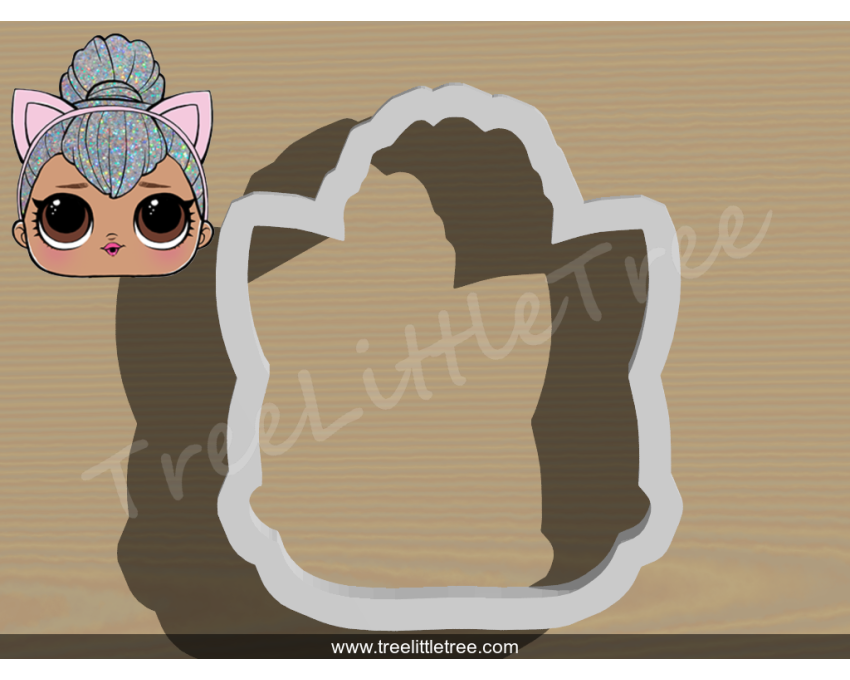 Kitty Queen Cookie Cutter. LOL Dolls Cookie Cutter