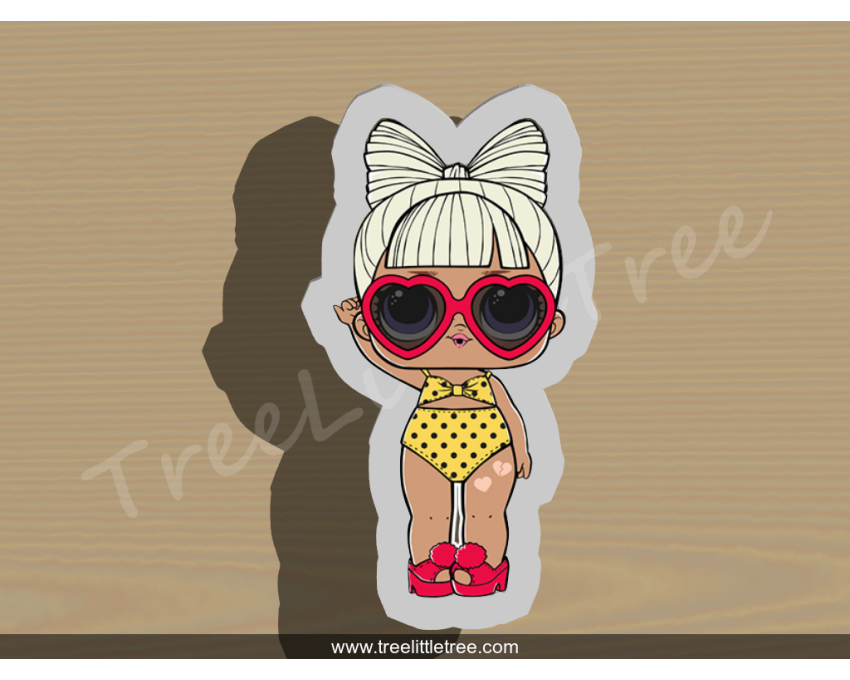 SPF. Q.T. Full Body Cookie Cutter. LOL Dolls Cookie Cutter