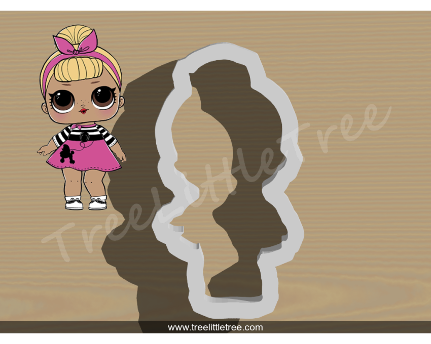 Sis Swing Full Body Cookie Cutter. LOL Dolls Cookie Cutter