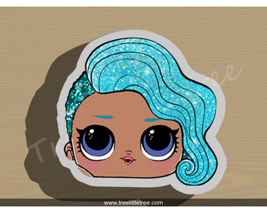 Splash Queen Cookie Cutter. LOL Dolls Cookie Cutter
