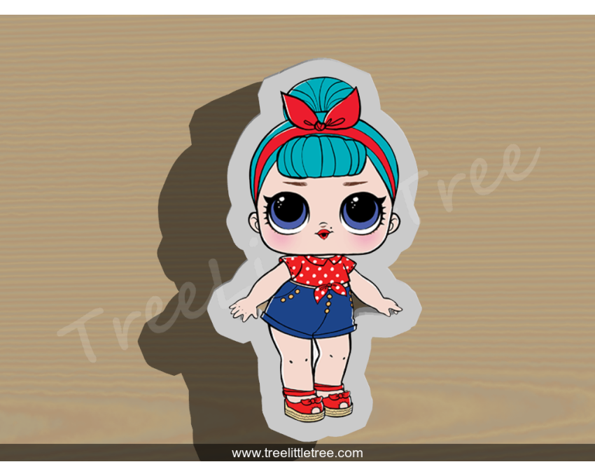 B.B. Bop Full Body Cookie Cutter. LOL Dolls Cookie Cutter
