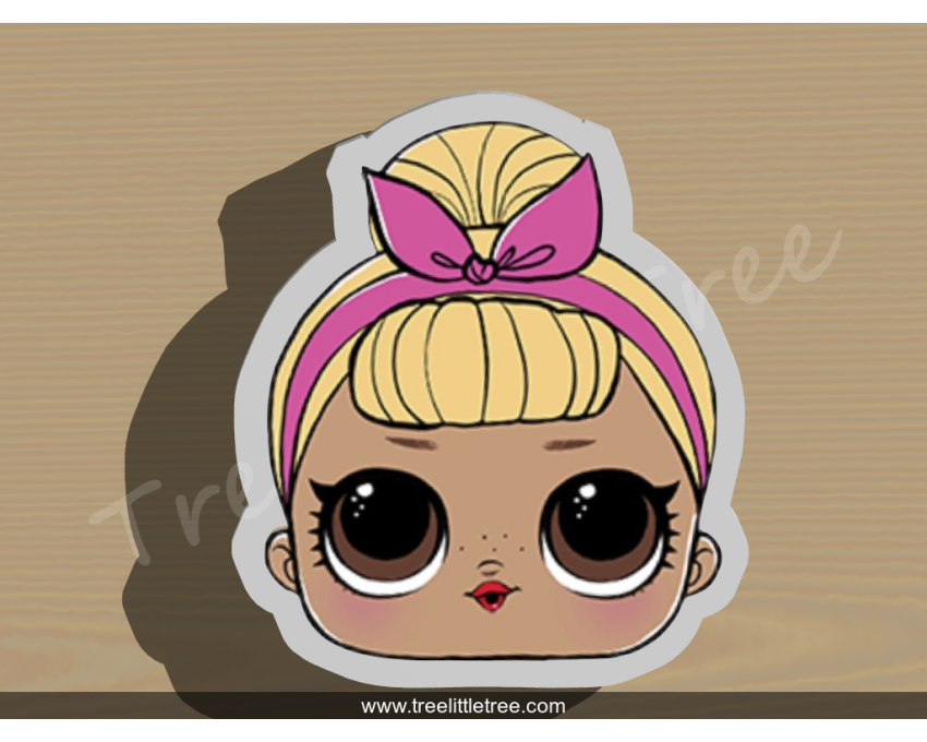 Sis Swing Cookie Cutter. B.B. Bop Cookie Cutter. LOL Dolls Cookie Cutter