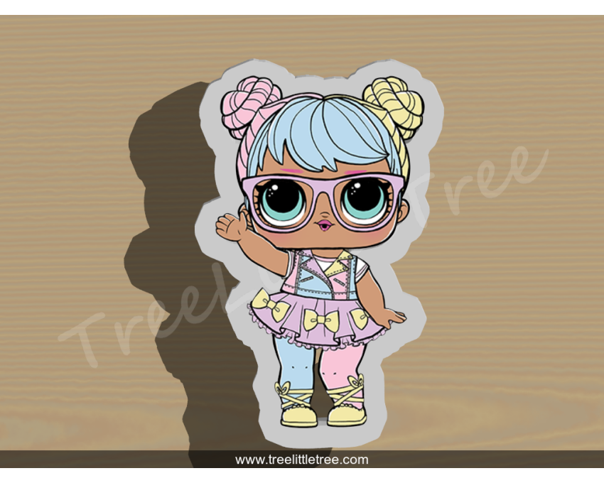 Bon Bon Full Body Cookie Cutter. LOL Dolls Cookie Cutter