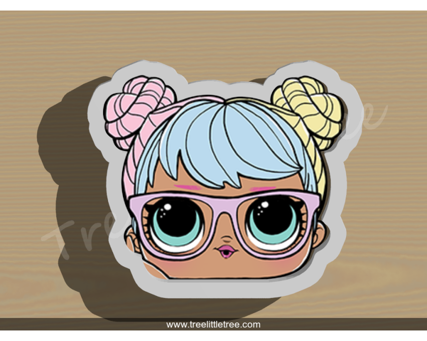 Bon Bon Cookie Cutter. LOL Dolls Cookie Cutter