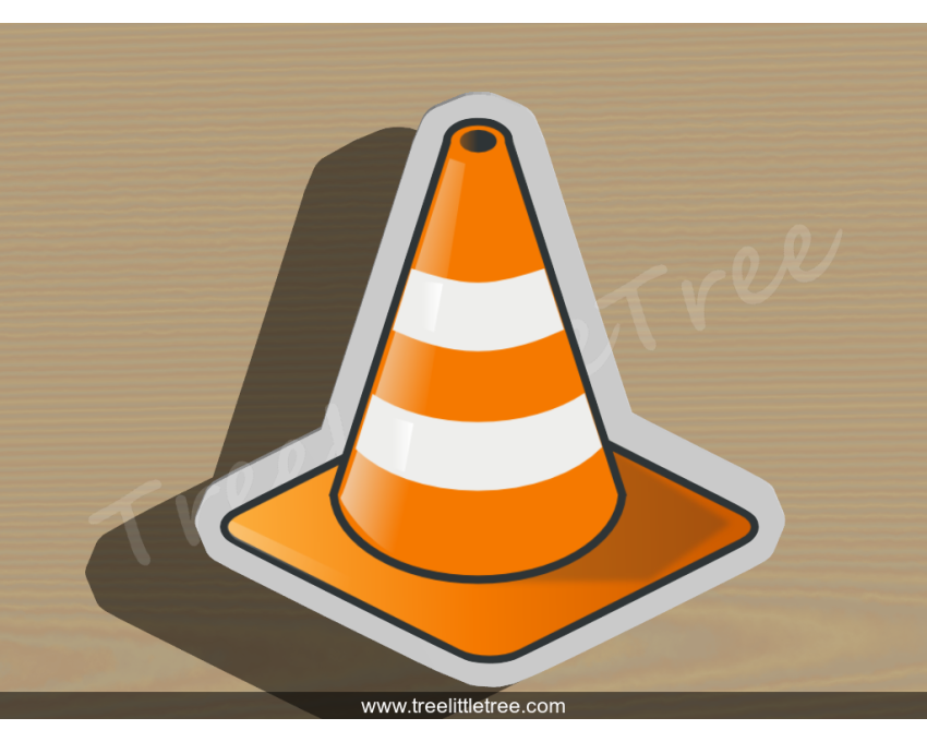 Construction Cone Cookie Cutter. Car Cookie Cutter