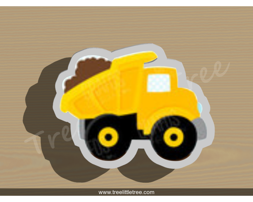 Construction Truck Cookie Cutter. Car Cookie Cutter