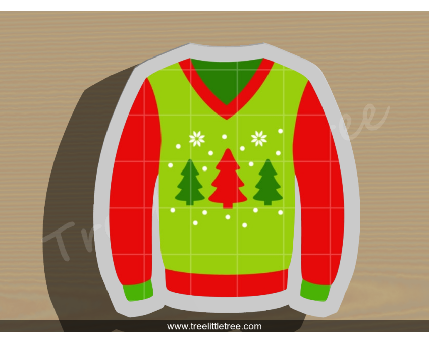 Christmas Sweater Cookie Cutter. Christmas Cookie Cutter.