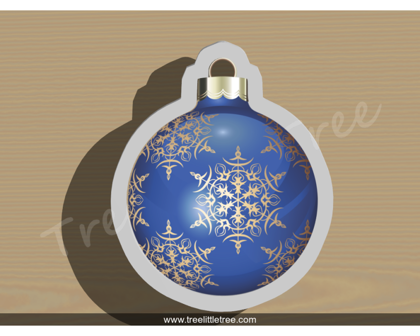 Christmas Ornament Style 1 Cookie Cutter. Christmas Cookie Cutter. 