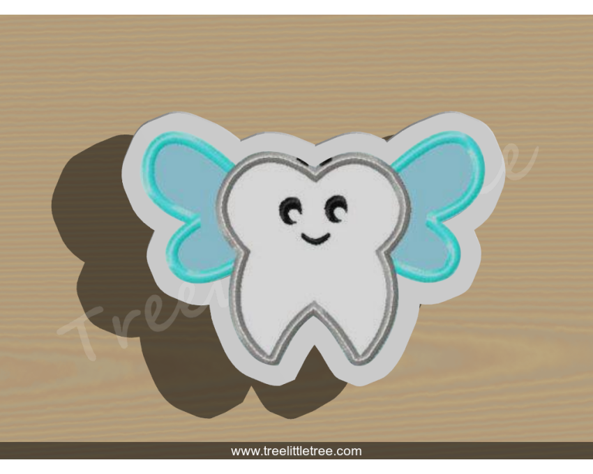 Tooth Fairy Style 2 Cookie Cutter. Tooth Fairy Day Cookie Cutter