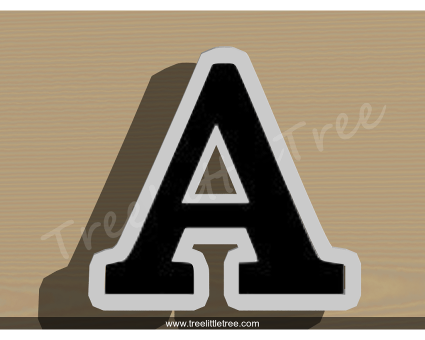 Greek Letter Alpha Cookie Cutter. Alphabet Cookie Cutter