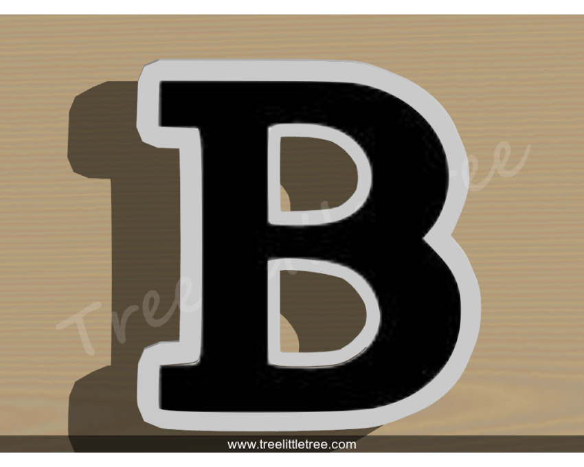 Greek Letter Beta Cookie Cutter. Alphabet Cookie Cutter