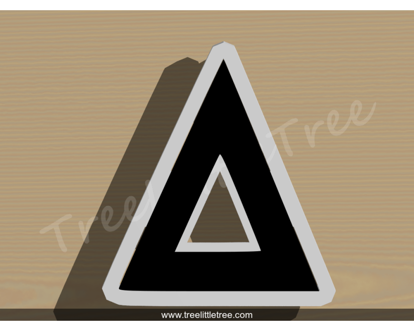 Greek Letter Delta Cookie Cutter. Alphabet Cookie Cutter