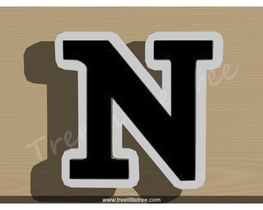 Greek Letter Nu Cookie Cutter. Alphabet Cookie Cutter