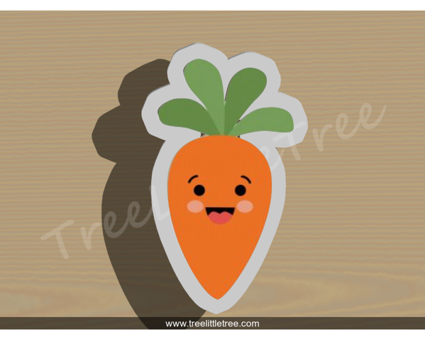 Carrot Style 2 Cookie Cutter. Food Cookie Cutter. Easter Cookie Cutter